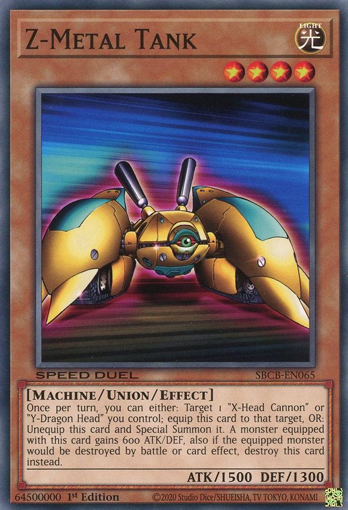 Z-Metal Tank, Speed Duel: Battle City Box · SBCB-EN065