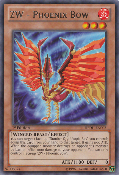 ZW - Phoenix Bow, Return of the Duelist Sneak Peek Participation Card · REDU-EN003