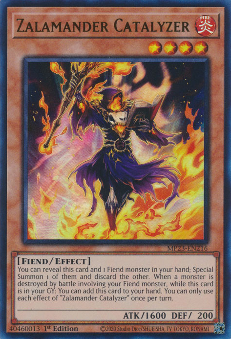 Zalamander Catalyzer, 25th Anniversary Tin: Dueling Heroes Mega Pack · MP23-EN216