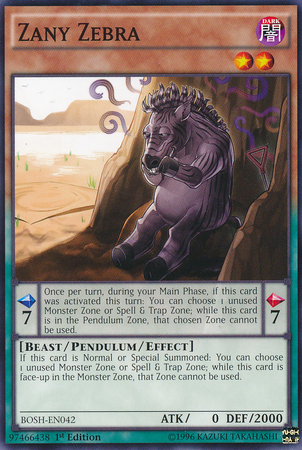 Zany Zebra, Breakers of Shadow Sneak Peek Participation Card · BOSH-EN042