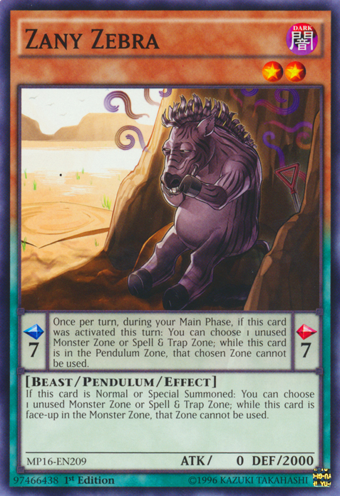 Zany Zebra, 2016 Mega-Tin Mega Pack · MP16-EN209