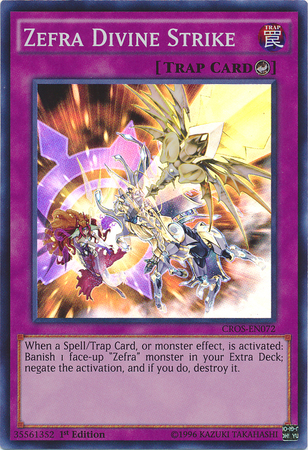 Zefra Divine Strike, Crossed Souls Sneak Peek Participation Card · CROS-EN072