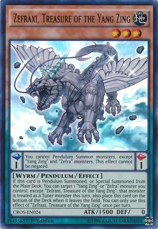 Zefraxi, Treasure of the Yang Zing, Crossed Souls Sneak Peek Participation Card · CROS-EN024
