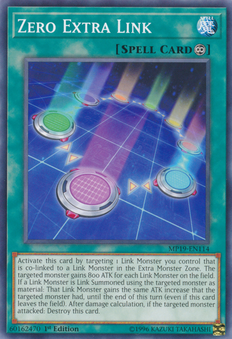 Zero Extra Link, 2019 Gold Sarcophagus Tin Mega Pack · MP19-EN114