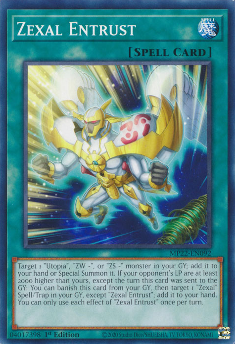 Zexal Entrust, 2022 Tin of the Pharaoh's Gods · MP22-EN092