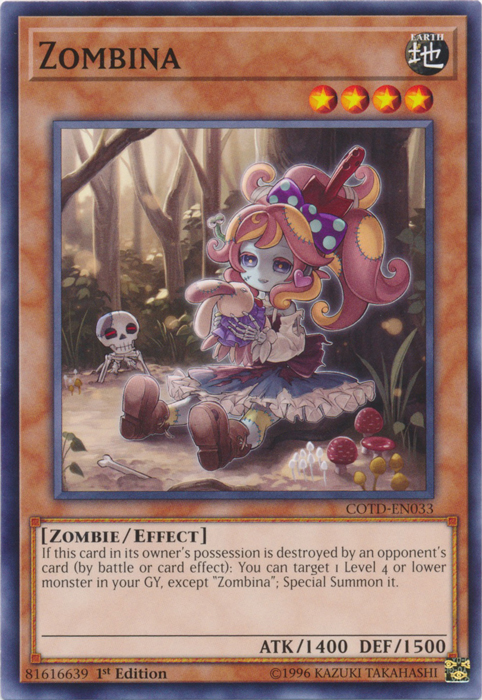 Zombina, Code of the Duelist Sneak Peek Participation Card · COTD-EN033